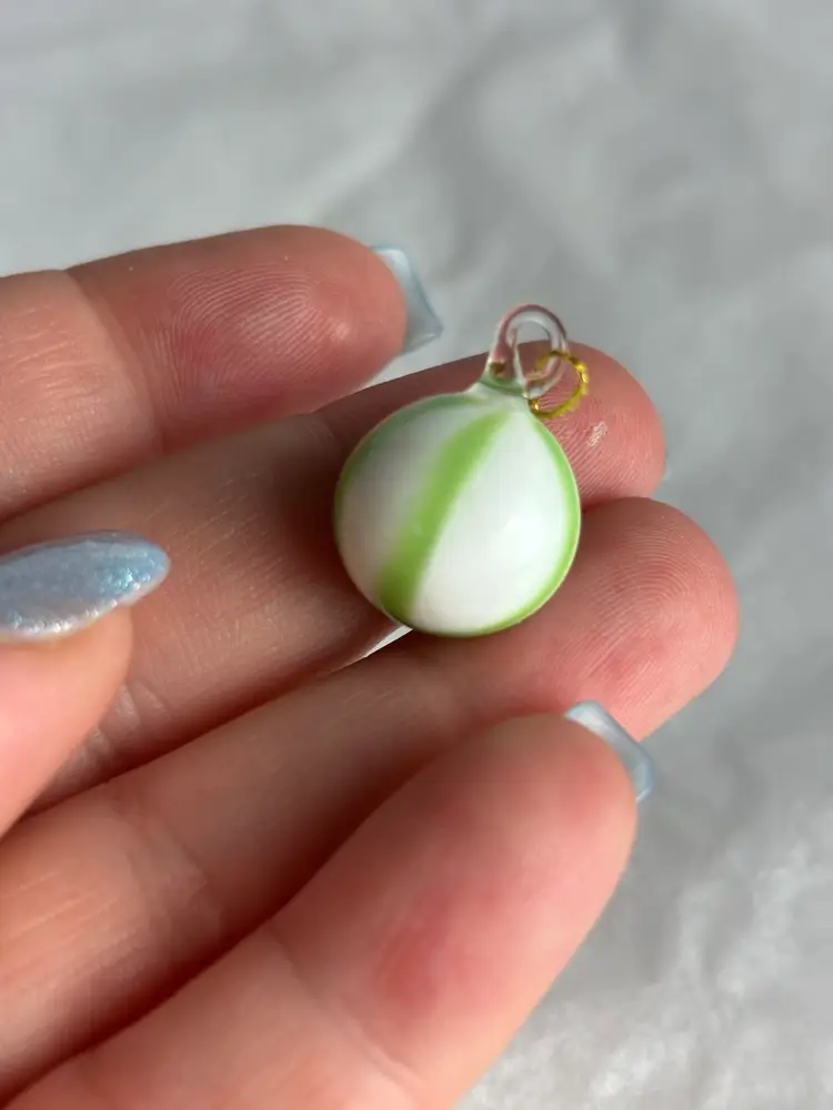 Glass Melon Pendant 1”