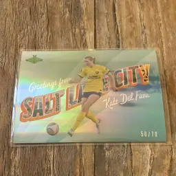Kate Del Fava 2024 Parkside Pacific NWSL Hometowns 50/70 Utah Royals Soccer Card
