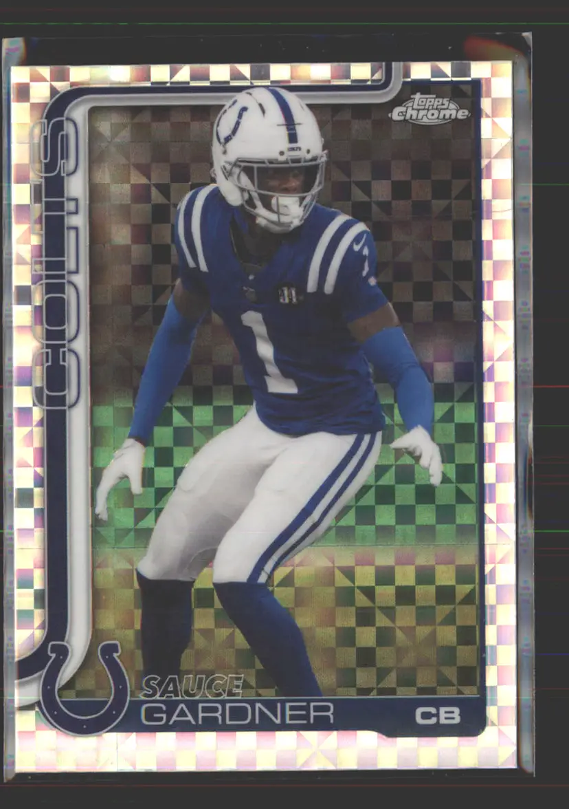 Sauce Gardner 2025 Topps Chrome X-Fractor #242 - (142) - Indianapolis Colts
