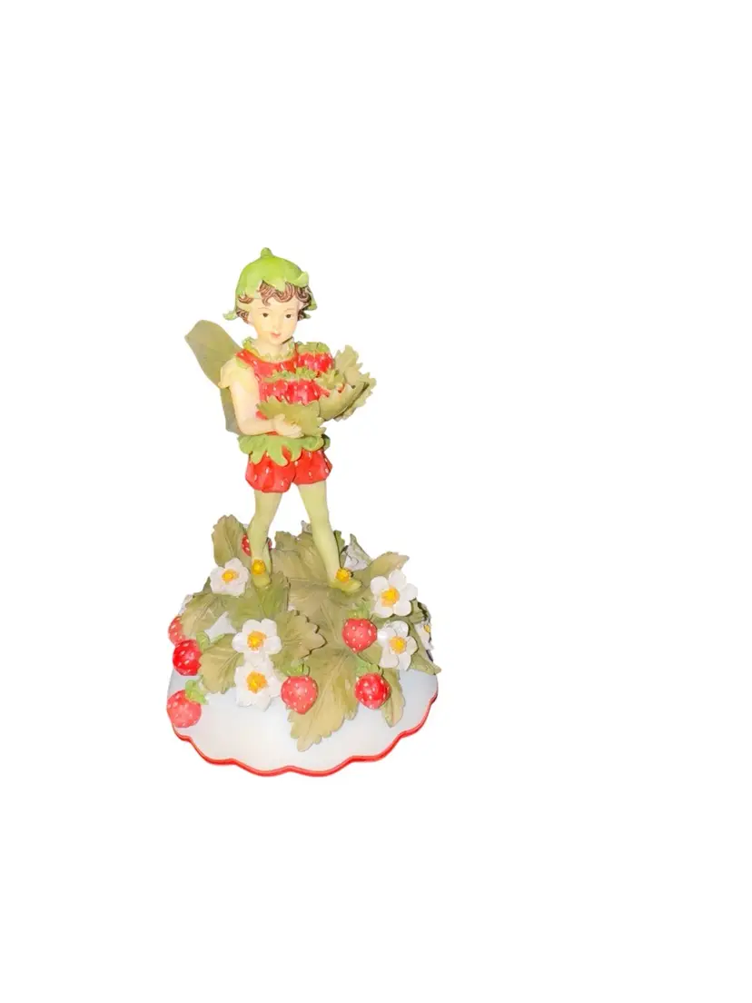 VTG The San Francisco Music Box Company Strawberry Fairy