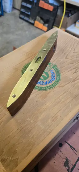 Worth* wooden and brass torpedo levdl