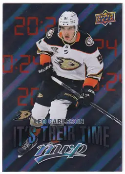 2024-25 Upper Deck MVP It's Their Time #IT23 Leo Carlsson Anaheim Ducks Hockey Card