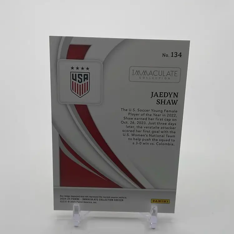 Jaedyn Shaw #134 USA /70 2024-25 Panini Immaculate - Soccer Card