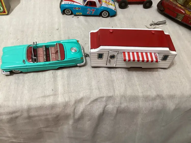 Tin Toy Car And Camper