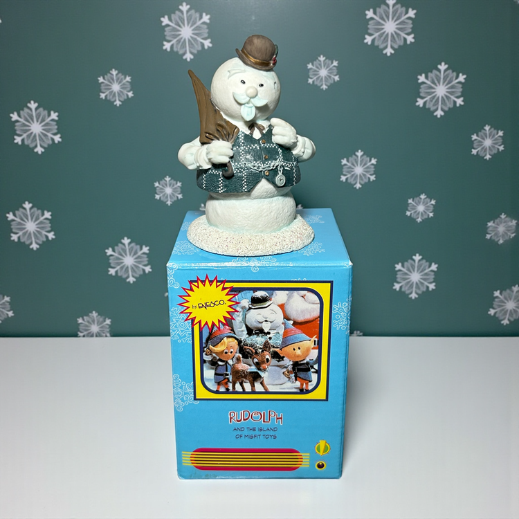 Enesco Rudolph & the Island Misfit Toys Mini Figurine Sam Snowman 857831 w/Box