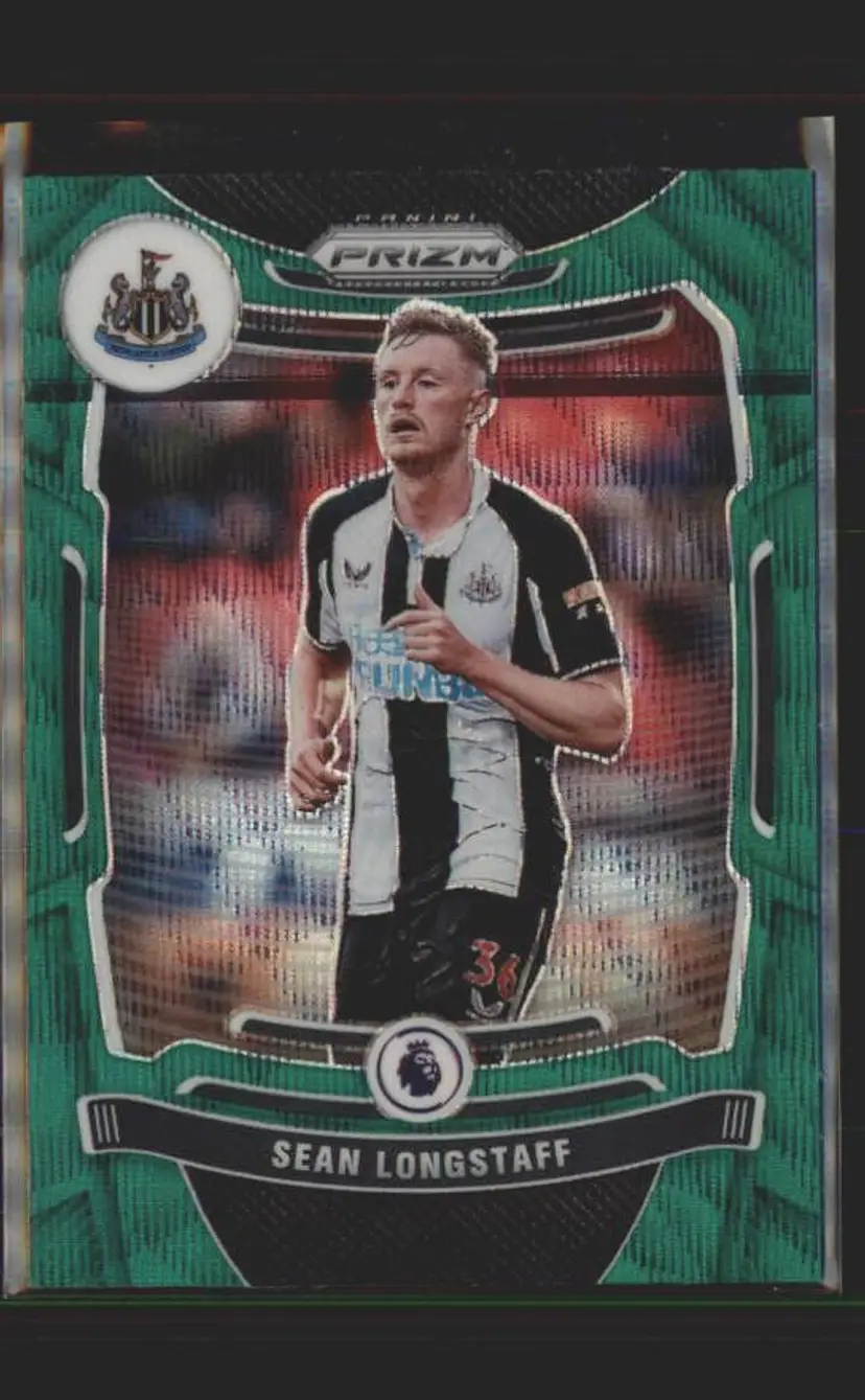 2021-22 Panini Prizm Premier League #36 Sean Longstaff Green Wave - ( 138 ) - Newcastle United