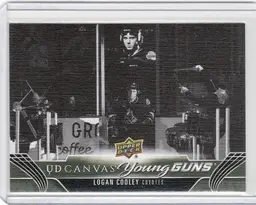 2023/24 Upper Deck LOGAN COOLEY Young Guns Canvas Black & White RC #C237 - Utah