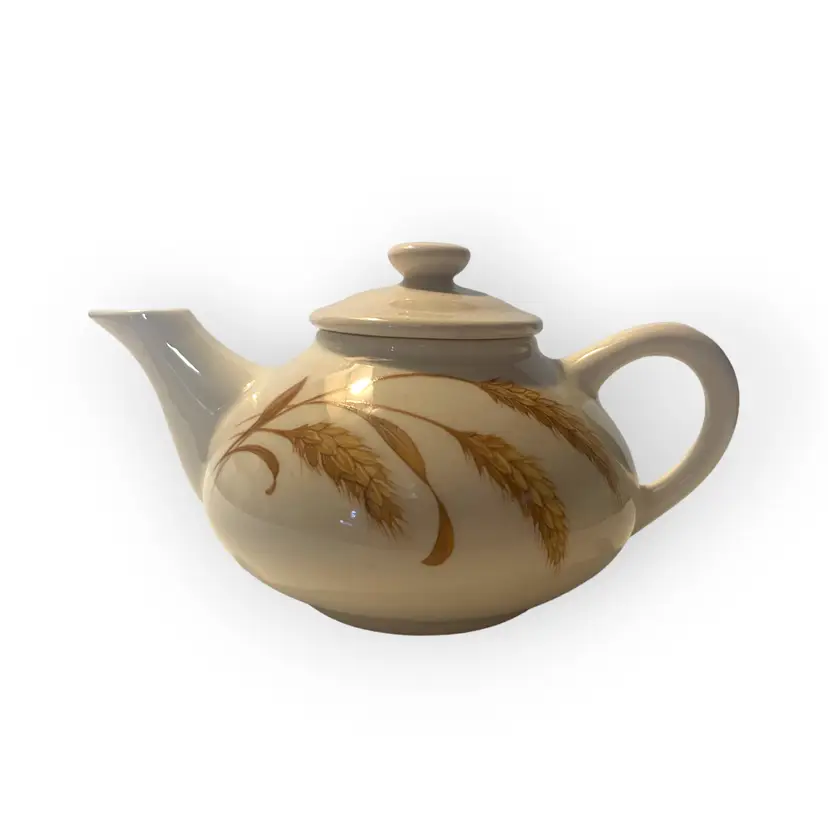 Vintage Edwin M Knowles Creamer /small Tea Pot Wheat MCM