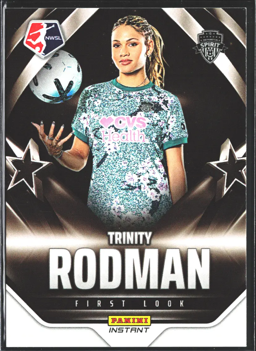 Trinity Rodman Soccer Card Limited Edition NWSL First Look 1st Panini Card - Only 169 Made! Washington Spirit