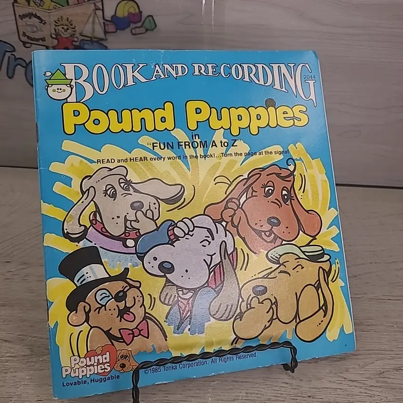 Pound Puppies in Fun from A to Z Book & Record 1985 EXCELLENT