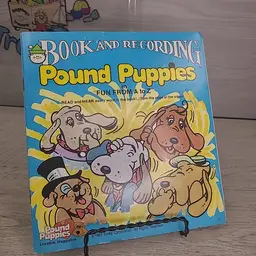 Pound Puppies in Fun from A to Z Book & Record 1985 EXCELLENT