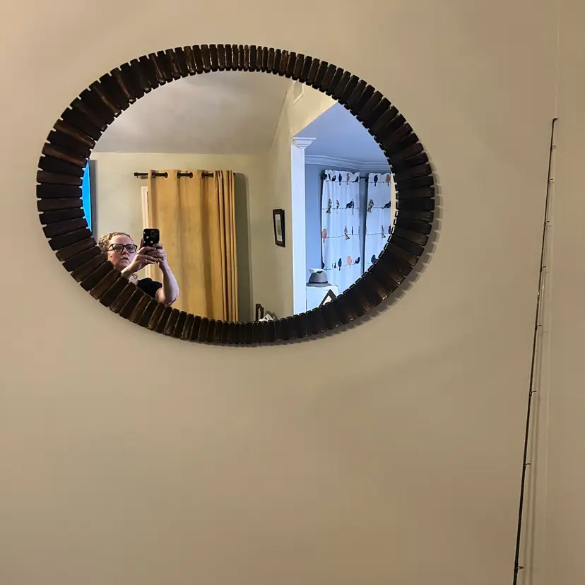 Mid Century Brutalist Sunburst Mirror