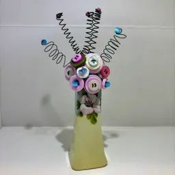 Vintage Button Bouquet