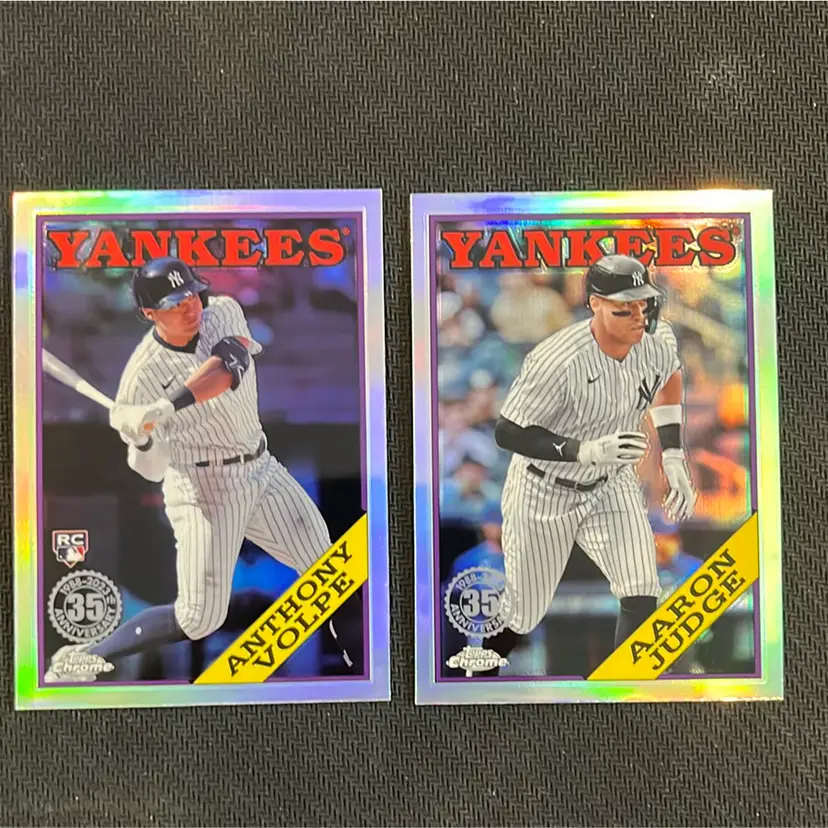 2023 Topps Chrome 35th Lot New York Yankees - Volpe And Judge 