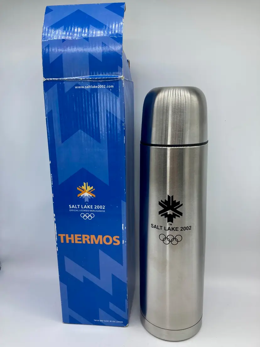 SALT LAKE CITY 2002 WINTER OLYMPICS Stainless Steel Thermos