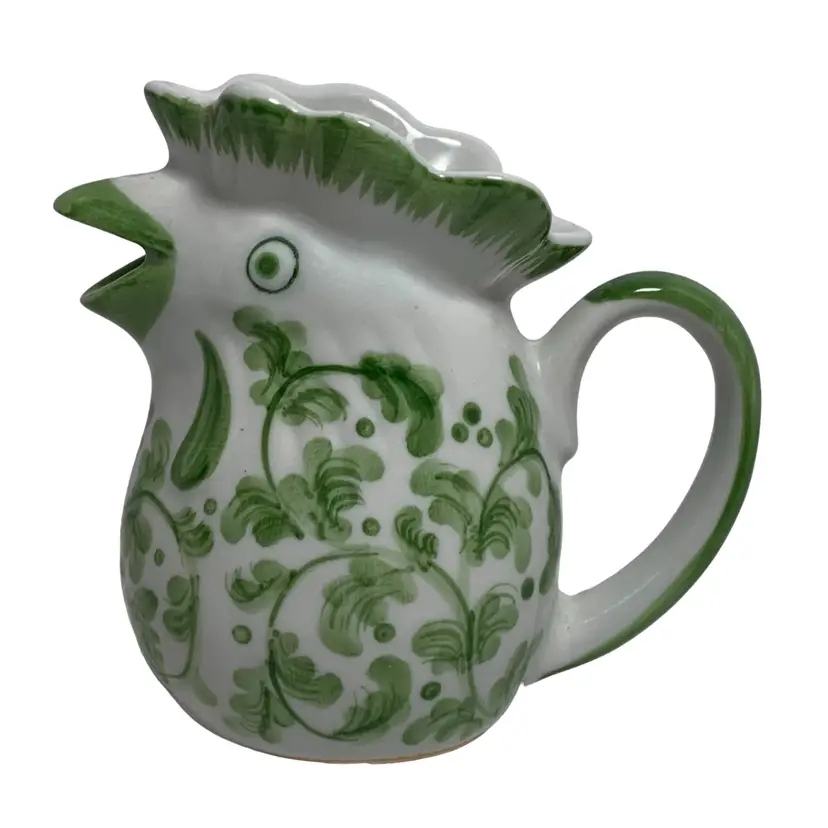 VTG Chicken Creamer. Cute Small Andrea By Sadek Hand Painted