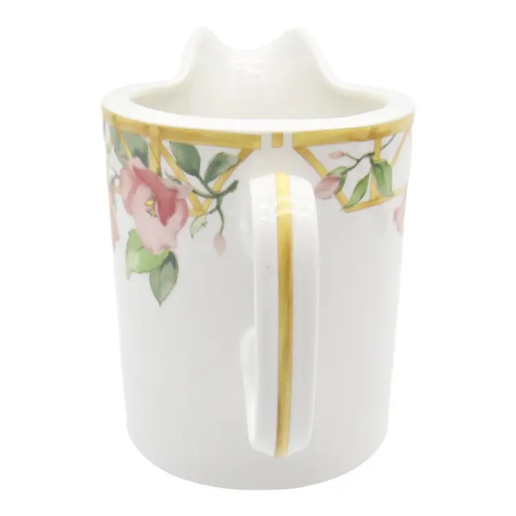 Mikasa Maxima CAM04 Parisian Trellis Creamer 3.5" White Floral, Japan,  EUC