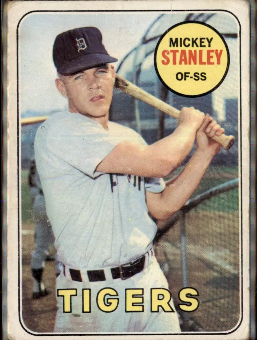 1969 Topps #13 Mickey Stanley - (pk3) - Detroit Tigers