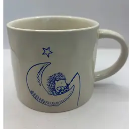16 Oz Stoneware Mug Hedgehog Secret Image On Bottom