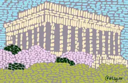 Alma’s Dots at the Lincoln Memorial