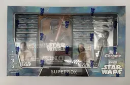 2025 Topps Chrome Star Wars Super Box Costco Exclusive Trading Cards