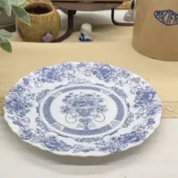 Blue Floral Plate