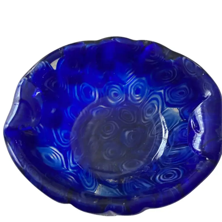 Vintage Murano Glass Encased Sommerso Ashtray
