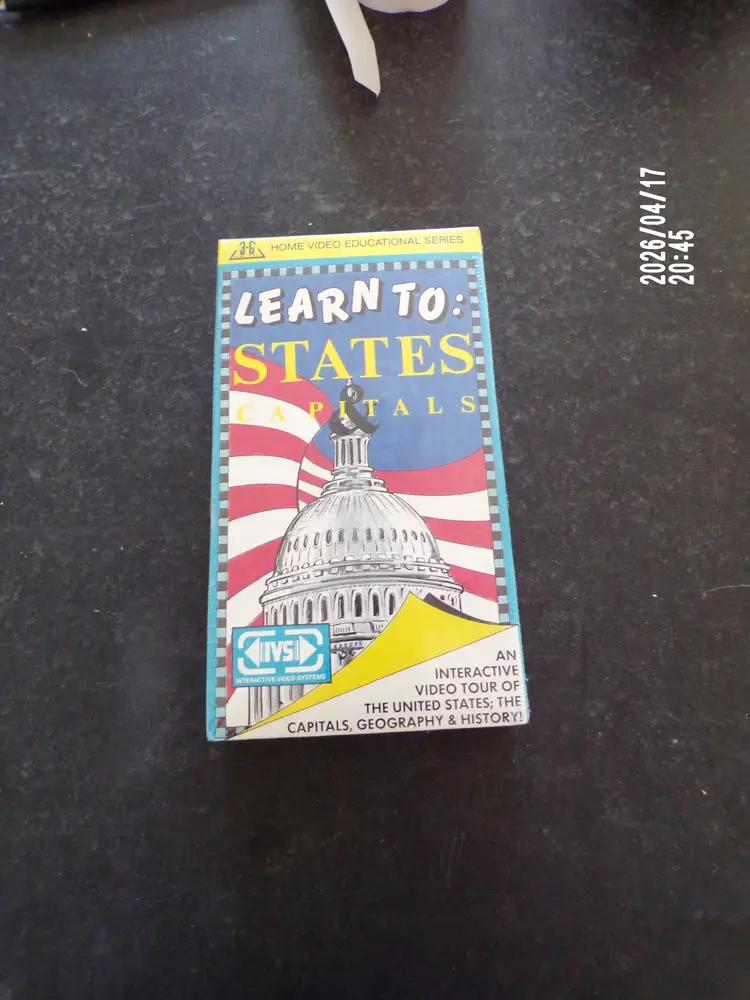 Vintage VHS – Learn To: States & Capitals – IVS Educational Series (Sealed)