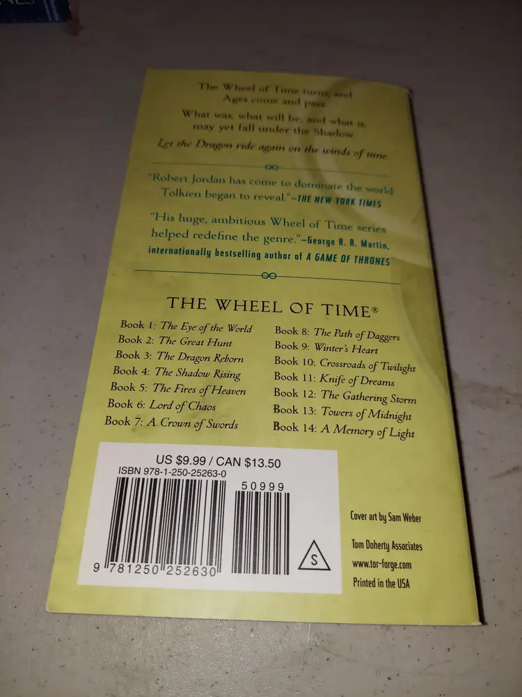 Wheel of Time New Spring Prequel Robert Jordan PB