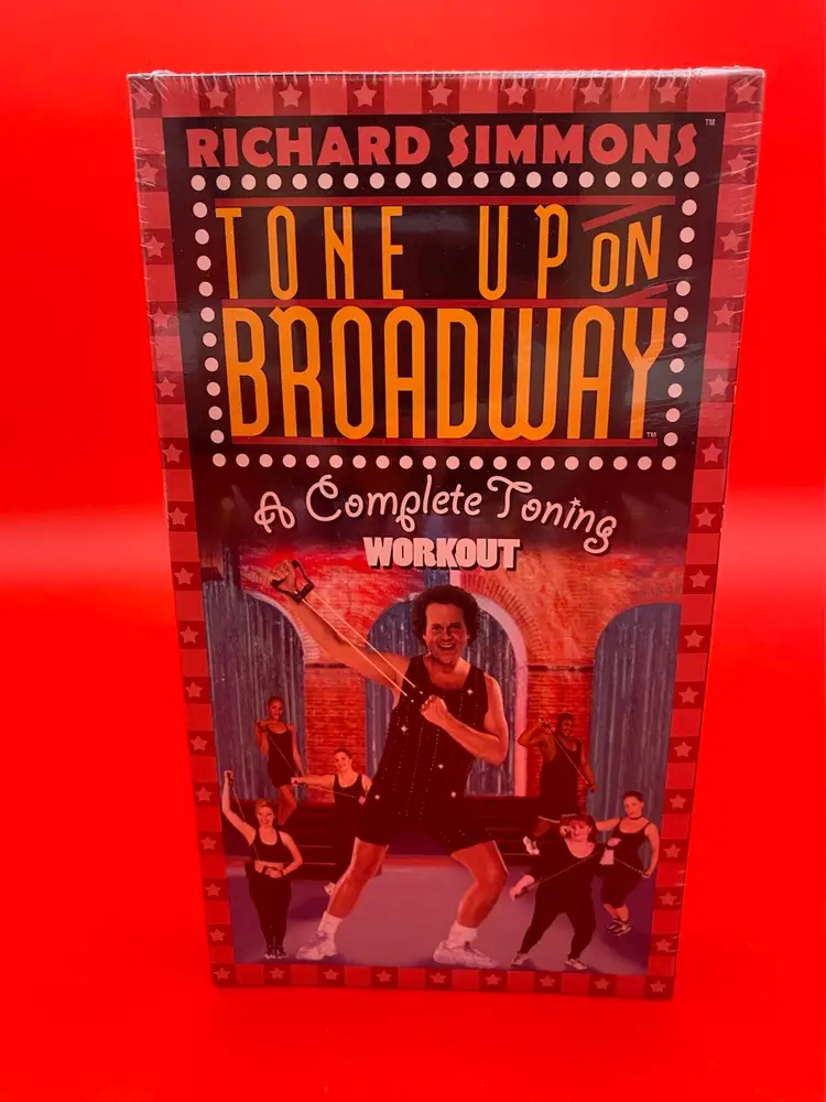 Richard Simmons Tone Up on Broadway Complete Toning Workout VHS - Sealed 2000