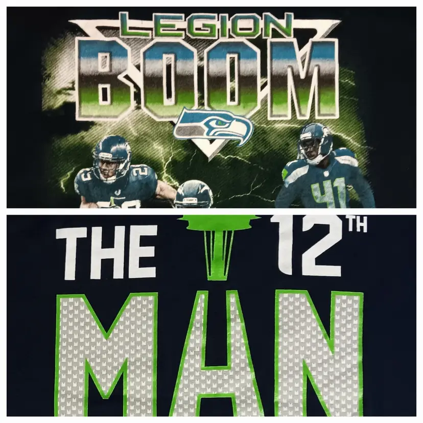 Seattle Seahawks Legion of Boom 12th Man t-shirt NFL Football Super Bowl