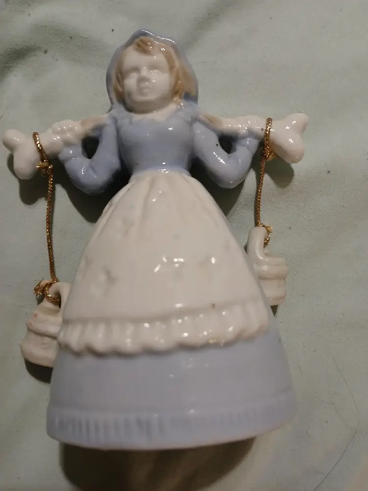 Dutch Girl Porcelain  Bell