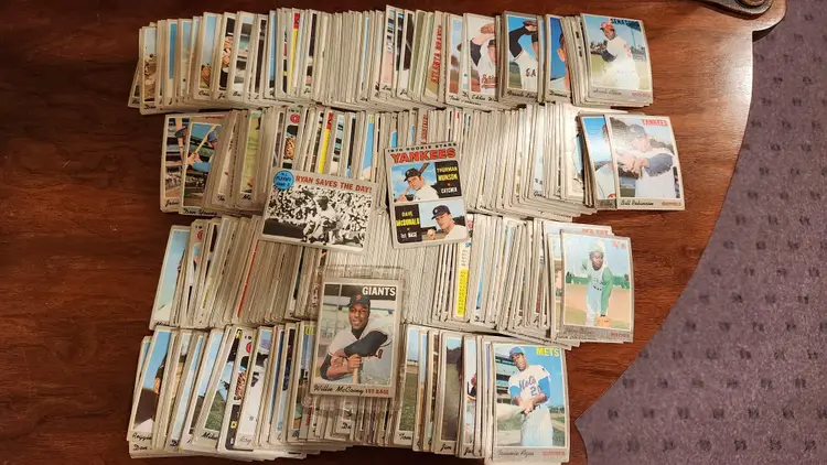 Huge 1970 Topps Baseball Lot Of 675  Plus Cards W Stars