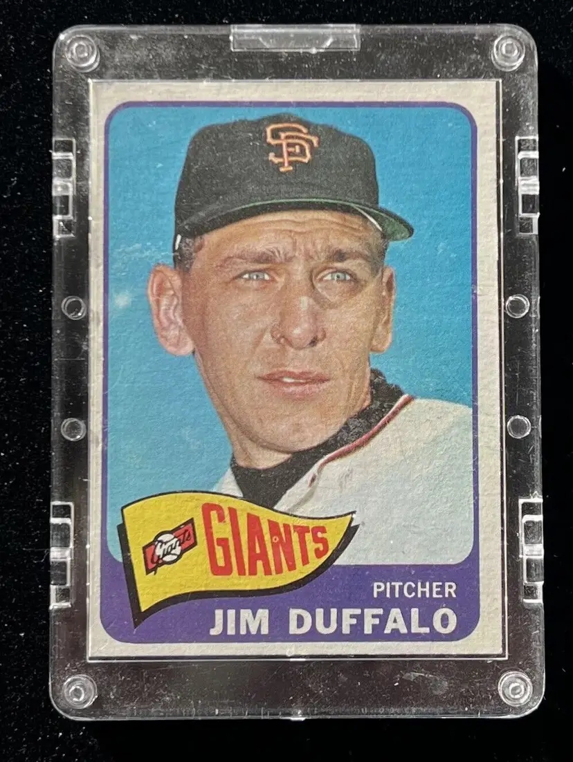 1965 TOPPS Baseball JIM DUFFALO #159 In a Hard Screw Down Case