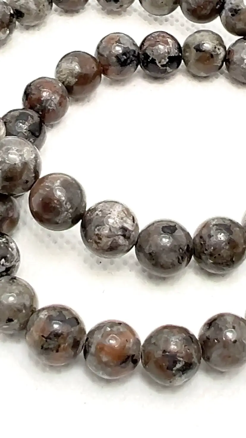 8mm Beads Yooperlite (Glows 🧡 Orange in UV Fluorescence- See Photo!) Crystal Stone 7” Stretch Bracelet Jewelry.