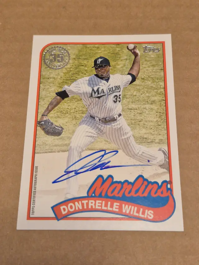 Dontrelle Willis 2024 Topps 1989 35th Anniversary Auto #89BA-DWI Marlins