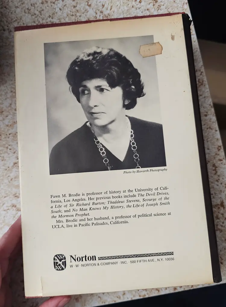 Thomas Jefferson An Intimate History Hardcover Fawn M. Brodie