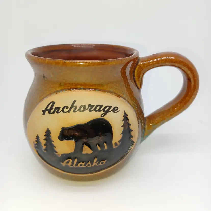 Vintage Anchorage Alaska Stoneware Pub Mug