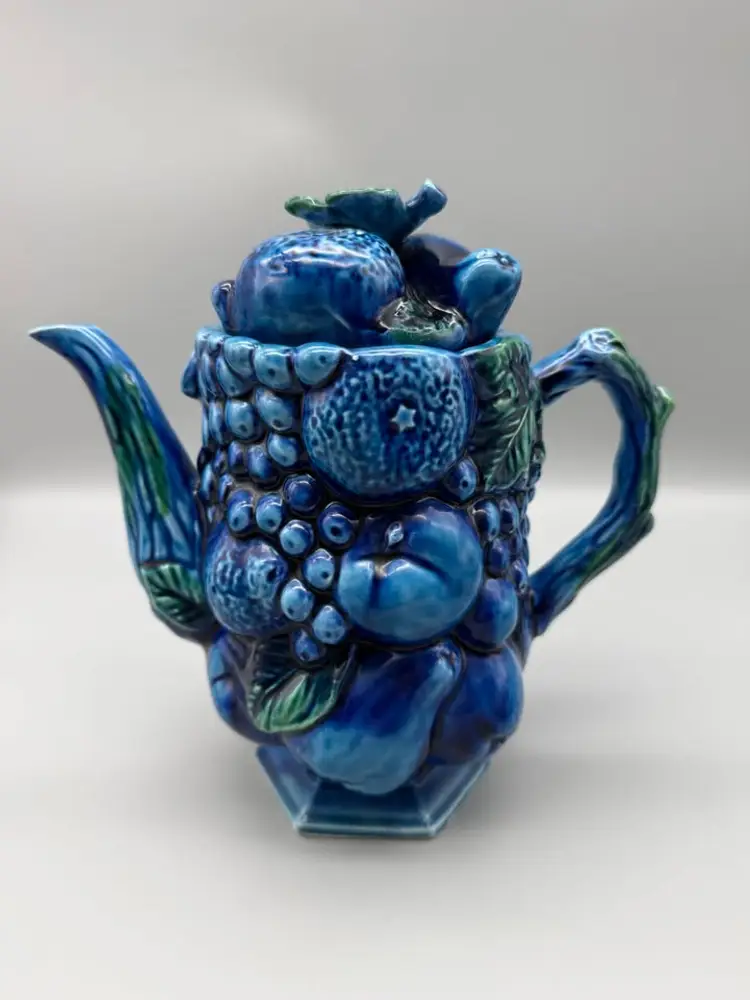 Vintage Japan Inarco Teapot Coffee Pot Indigo Mood