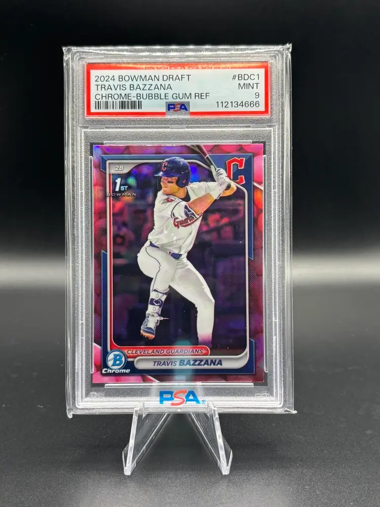 2024 Bowman Draft Travis Bazzana Bubble Gum Snack Pack SSP PSA 9