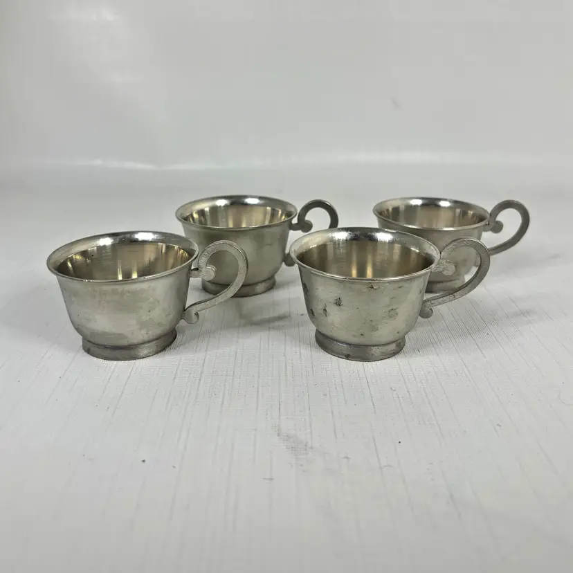 Jokkmokks Tenn Sami Demitasse Cup Swedish Pewter Punch Scandinavian Vintage