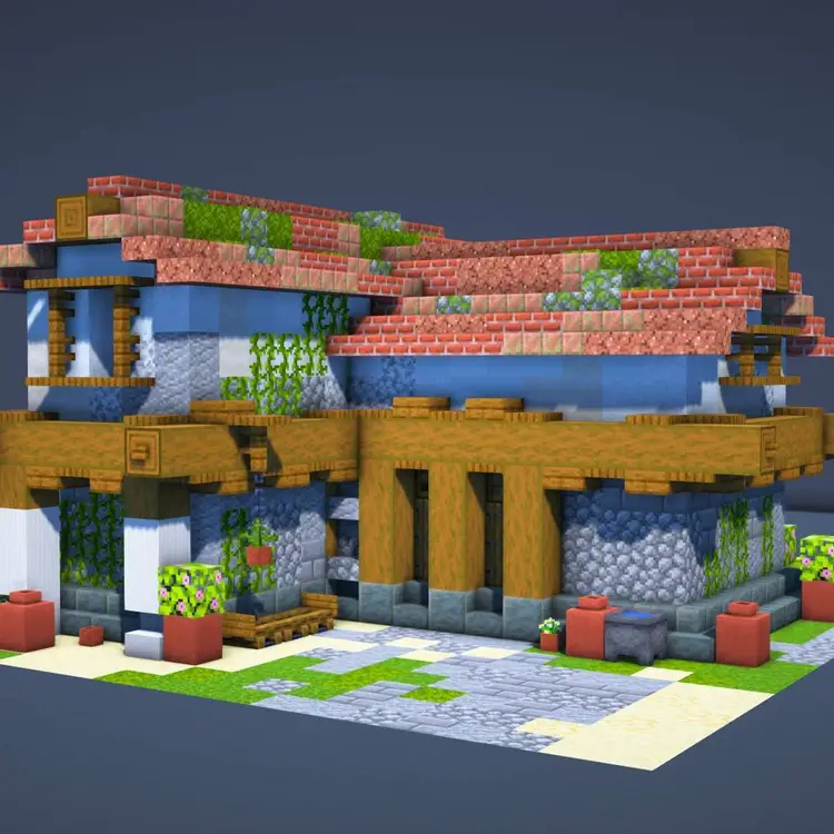 Minecraft Small Greek House