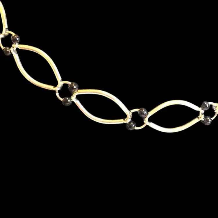 Ellipse Shaped Links Choker