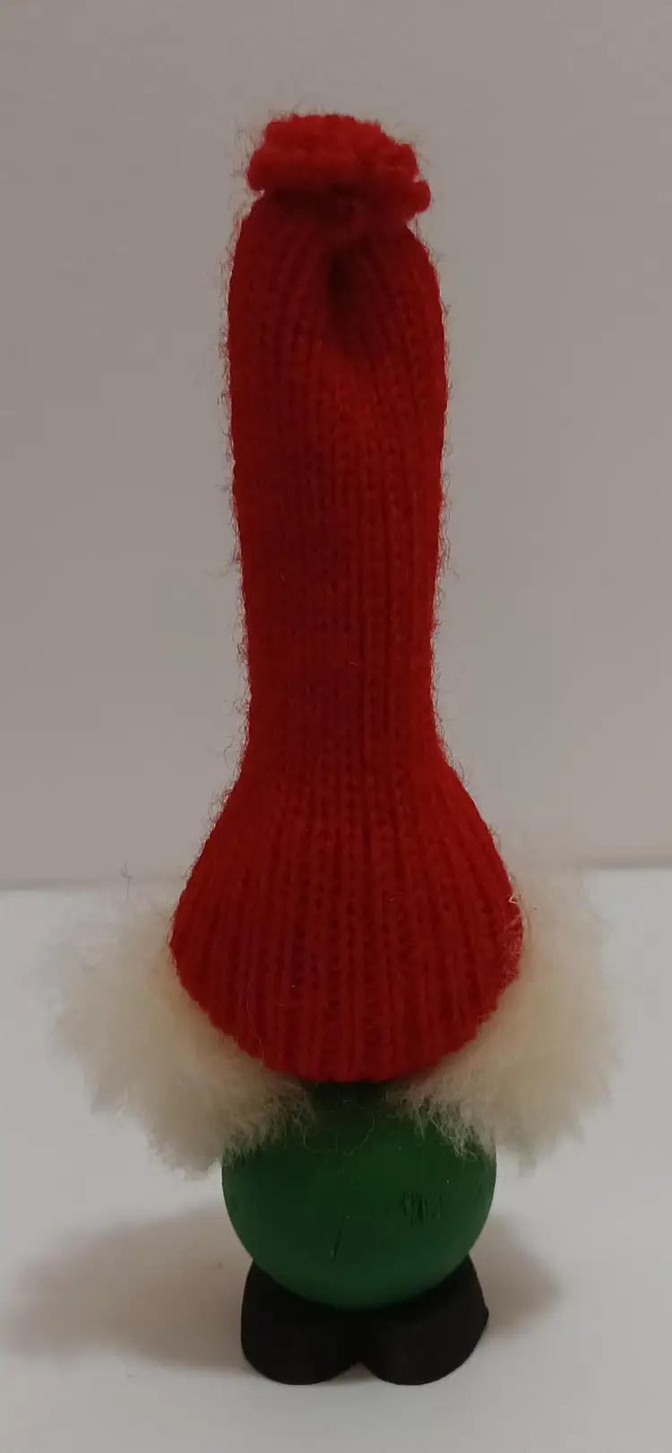 Vintage Swedish Wooden Folk Art Tomte  Christmas Gnome With Bell!  Adorable!