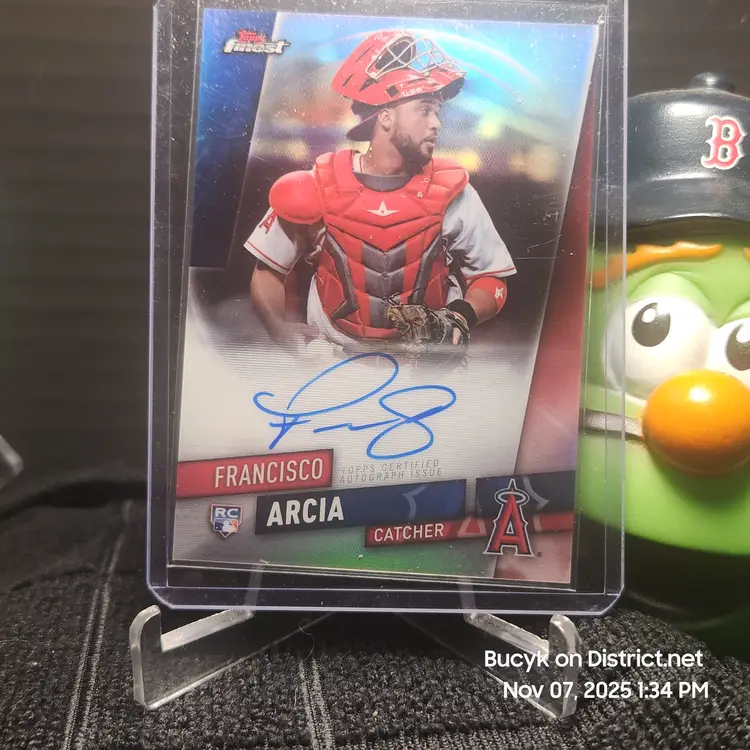 2019 Topps Finest Auto - Francisco Arcia Los Angeles Angels