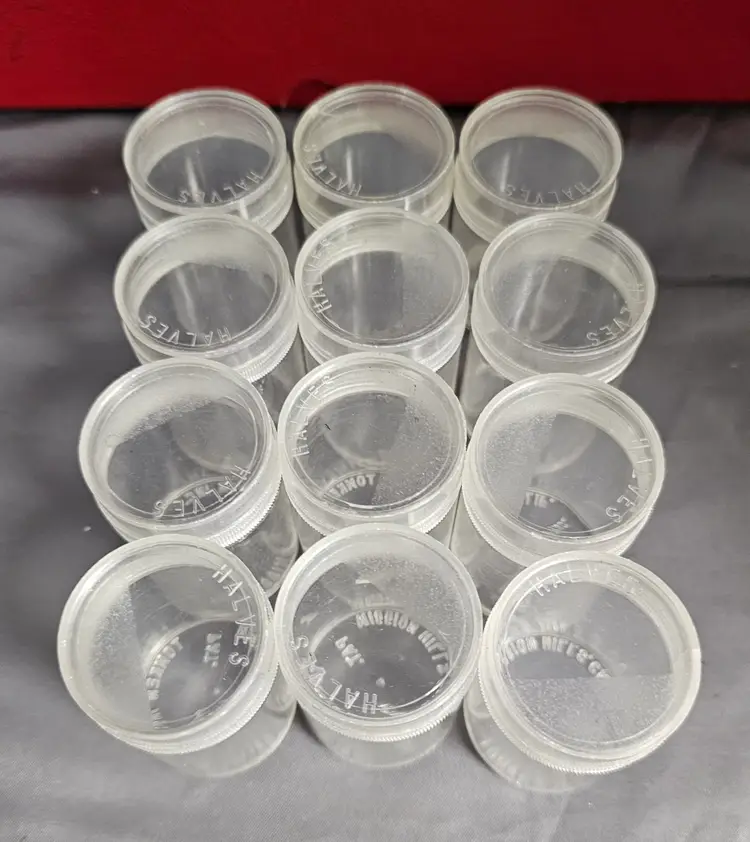 12 Half Dollar Tomken Inc Plastic Tubes Preowned Condition