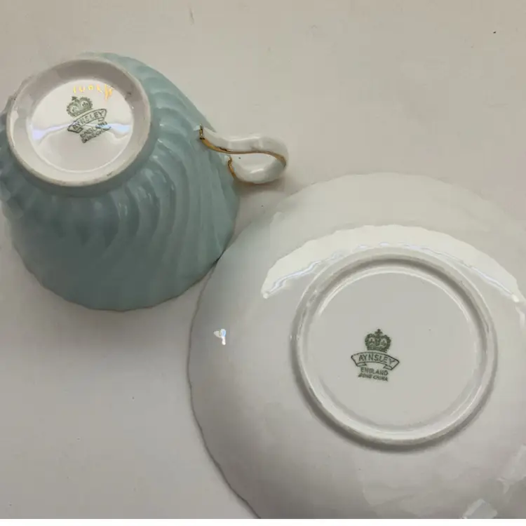 Aynsley Aqua Teacup