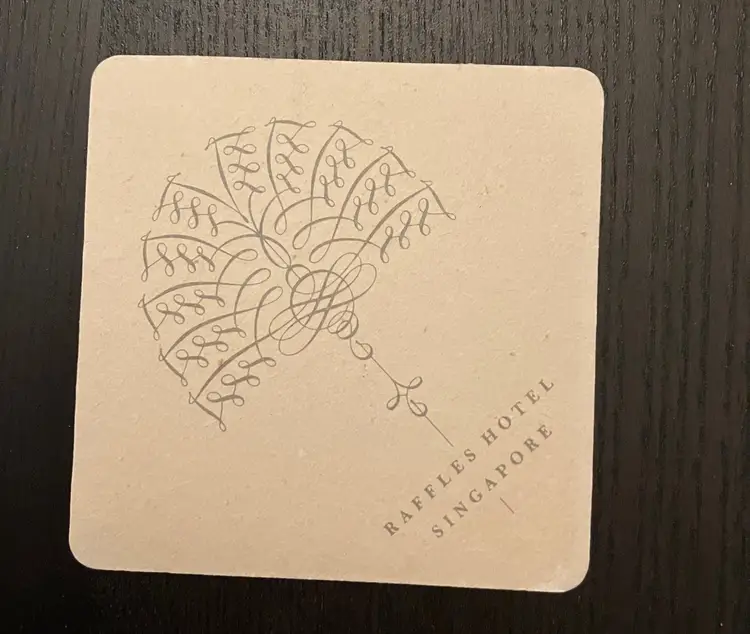 VTG Raffles Hotel Singapore Coasters Lot of 3