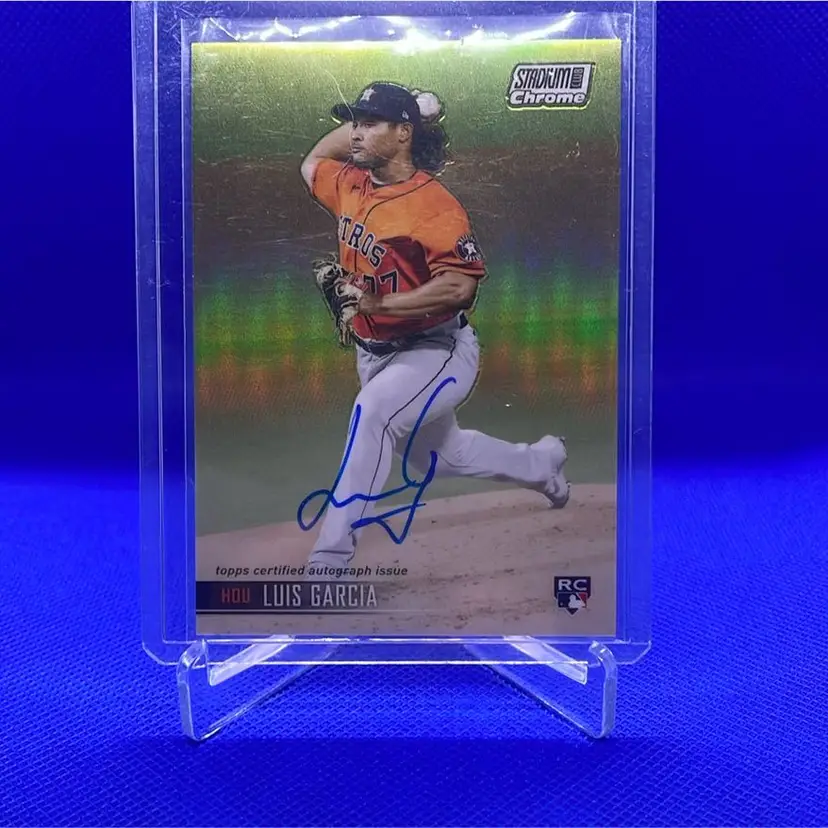 2021 Stadium Club Chrome Luis Garcia RC Auto