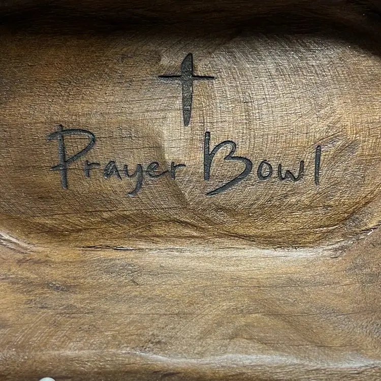 Hand carved Wooden “Prayer Bowl”